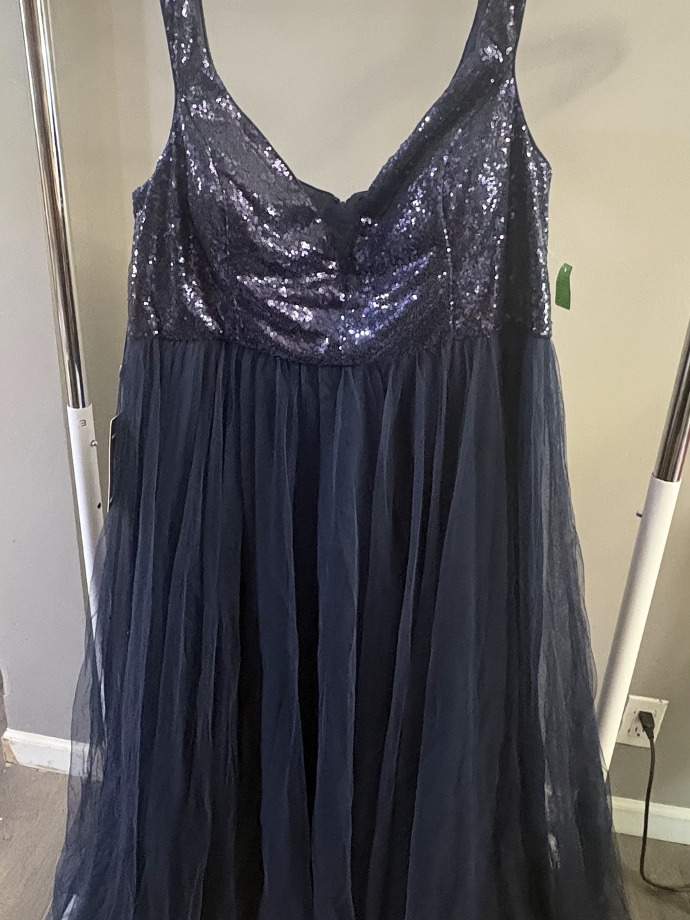 Ever Pretty Navy Sequin Tulle Gown 5X